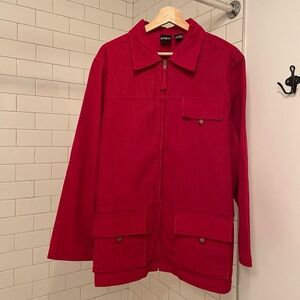 ERIKA RED CORDUROY JACKET